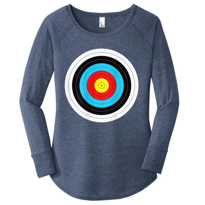 Funny Arrow And Archery Target Women's Perfect Tri Tunic Long Sleeve Shirt