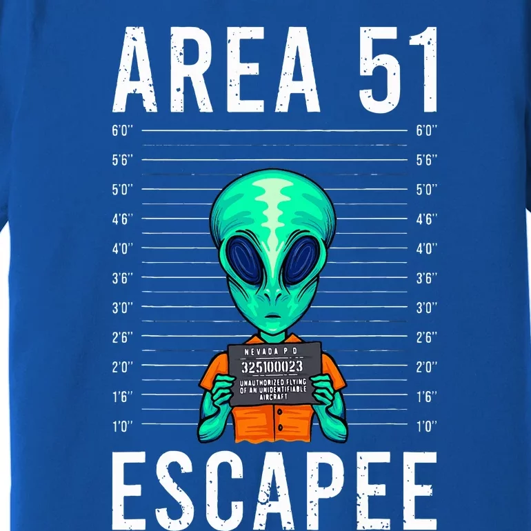 Funny Alien Art Alien Lover Area 51 Escapee Alien Premium T-Shirt