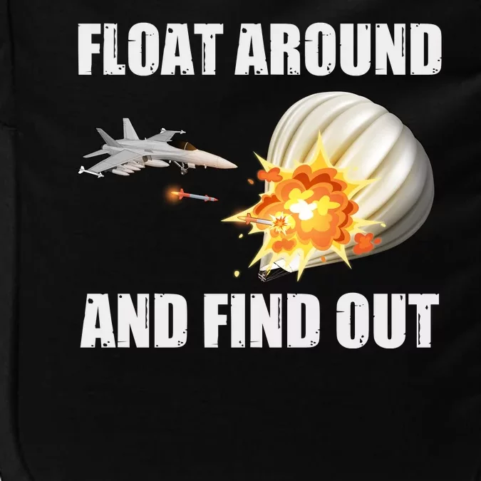 Float Around And Find Out Military Jet Shooting Balloon Impact Tech Backpack