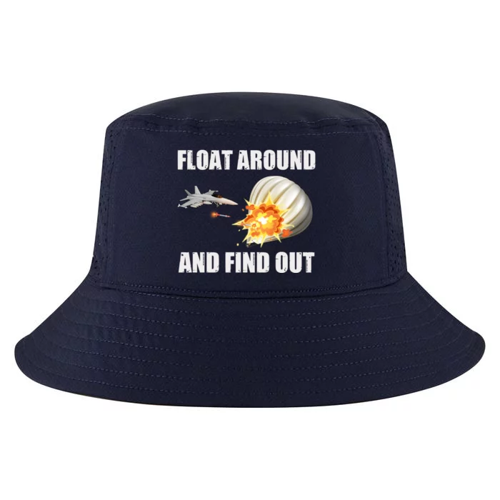 Float Around And Find Out Military Jet Shooting Balloon Cool Comfort Performance Bucket Hat