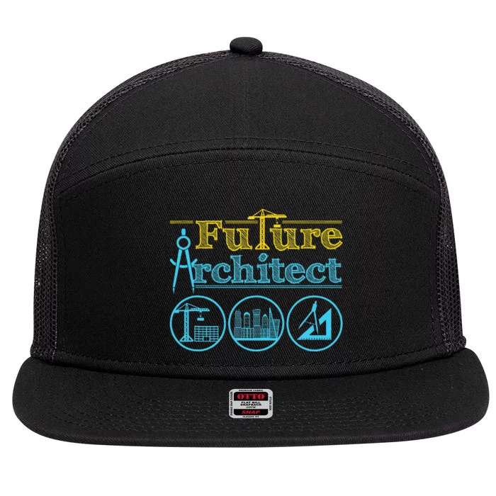 Future Architect Architecture Lover 7 Panel Mesh Trucker Snapback Hat