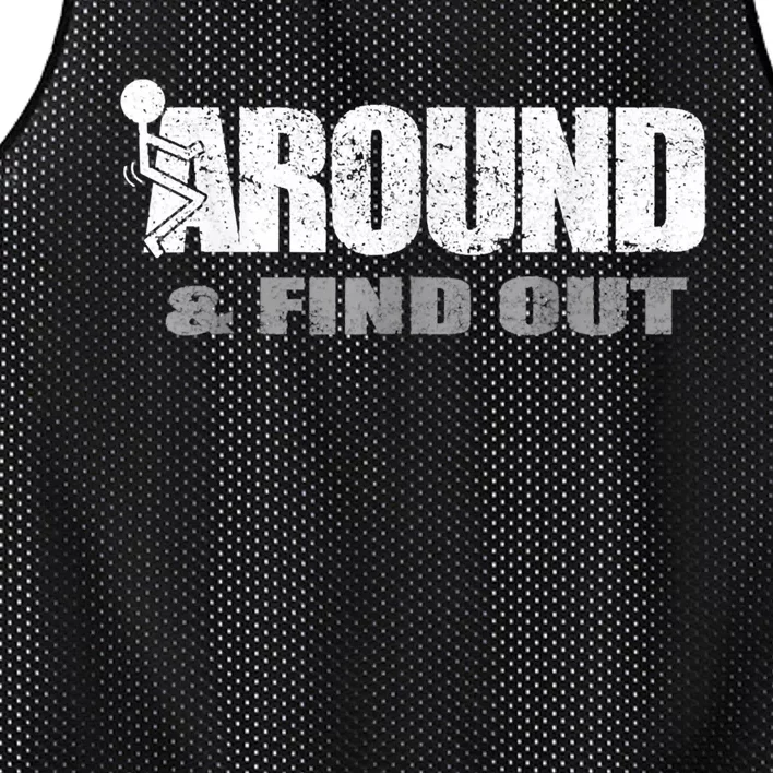 Fuck Around And Find Out Mesh Reversible Basketball Jersey Tank