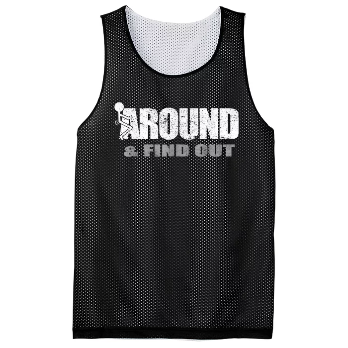 Fuck Around And Find Out Mesh Reversible Basketball Jersey Tank