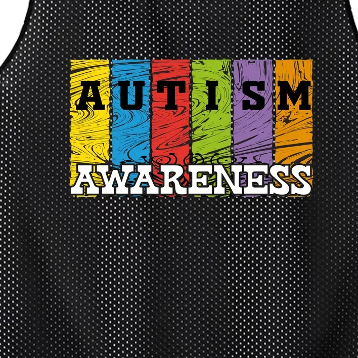 Funny Autism Awareness Month Gift Mesh Reversible Basketball Jersey Tank