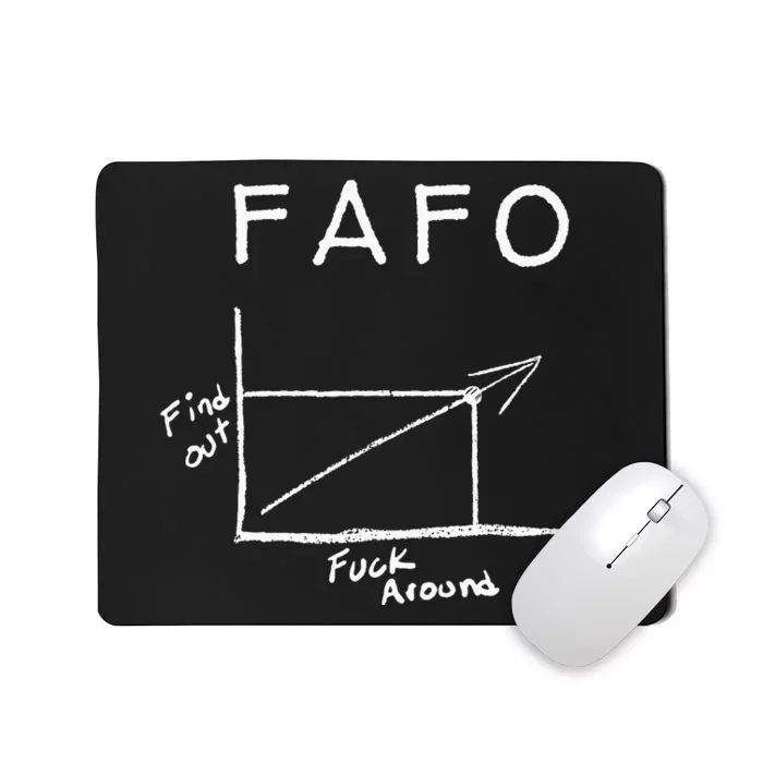 Fuck Around And Find Out Funny Graph Fafo Chart Math Joke Mousepad