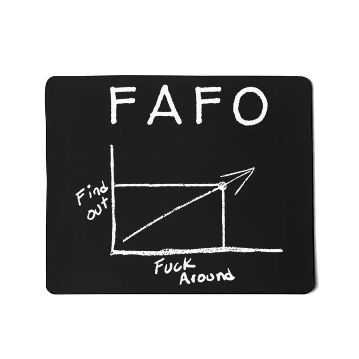 Fuck Around And Find Out Funny Graph Fafo Chart Math Joke Mousepad