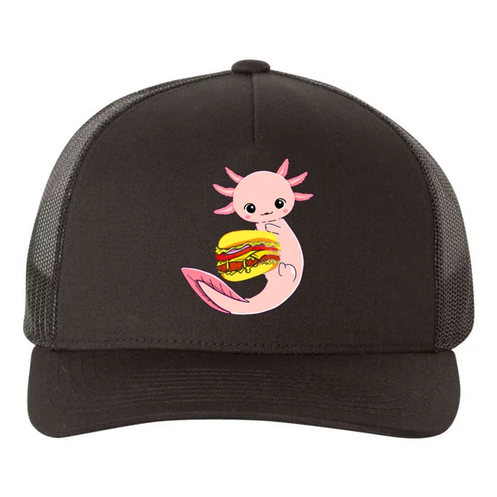 Funny Axolotl And Hamburger For Women Yupoong Adult 5-Panel Trucker Hat