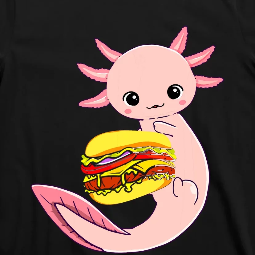 Funny Axolotl And Hamburger For Women T-Shirt