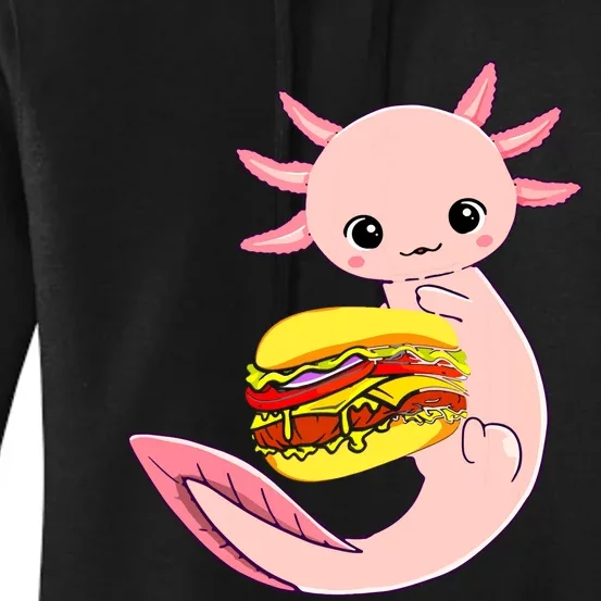 Funny Axolotl And Hamburger For Women Women's Pullover Hoodie