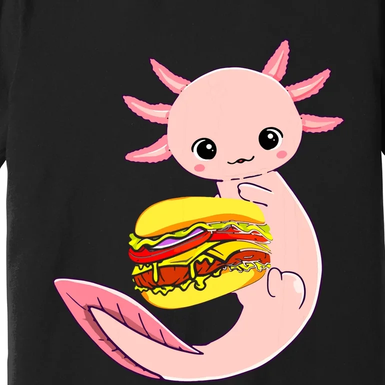 Funny Axolotl And Hamburger For Women Premium T-Shirt