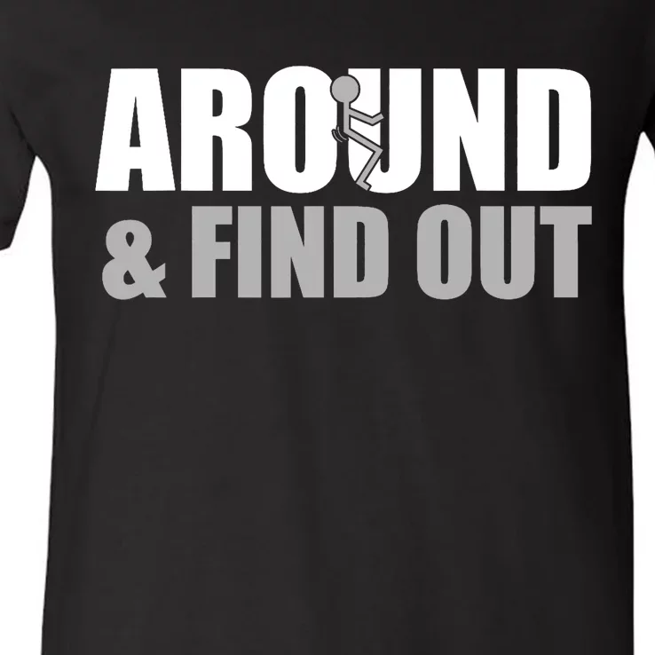 Fuck Around And Find Out Funny Dallas_ Cowboys V-Neck T-Shirt