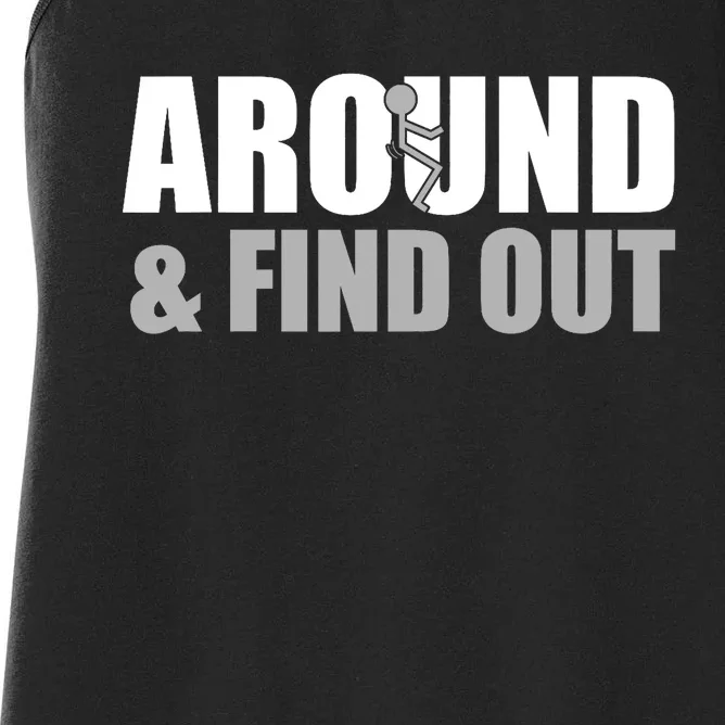 Fuck Around And Find Out Funny Dallas_ Cowboys Women's Racerback Tank