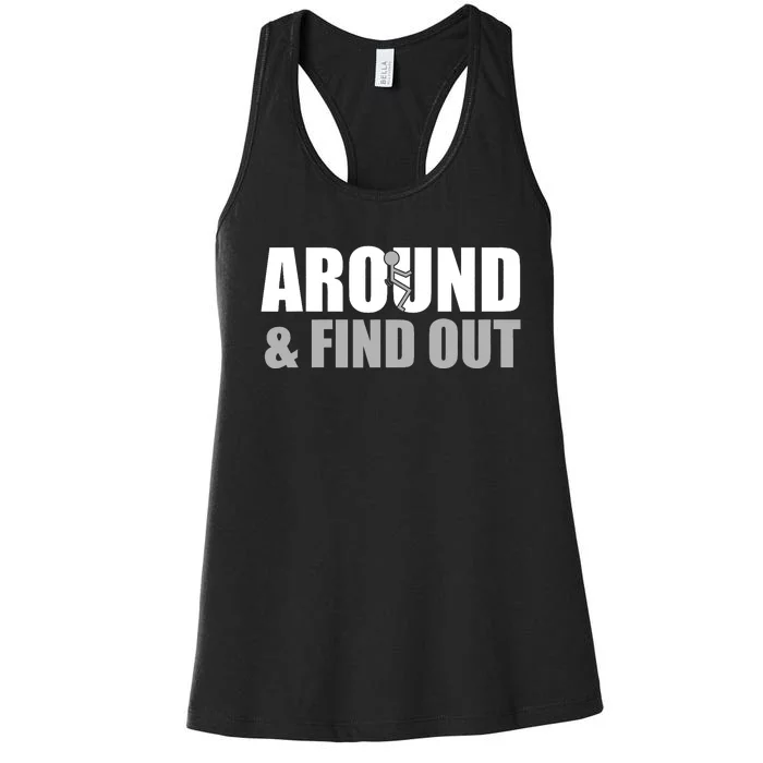 Fuck Around And Find Out Funny Dallas_ Cowboys Women's Racerback Tank