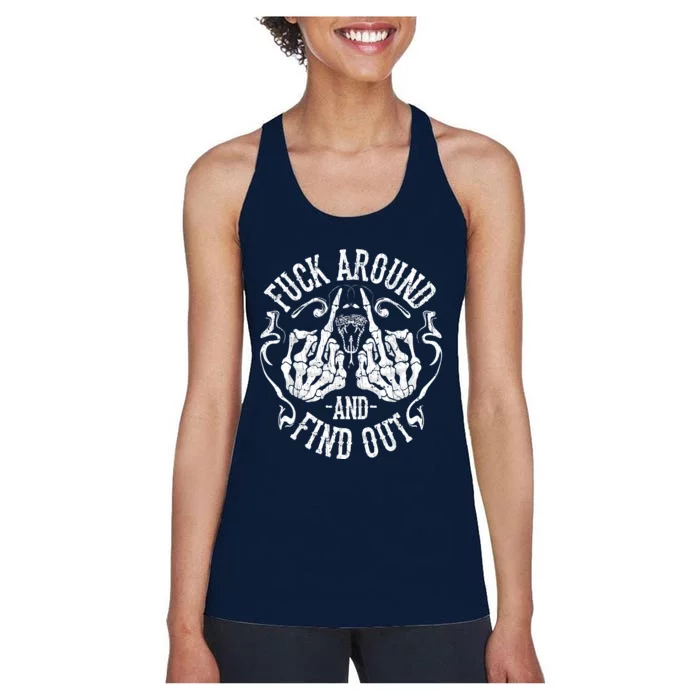 Fuck Around And Find Out Women's Racerback Tank