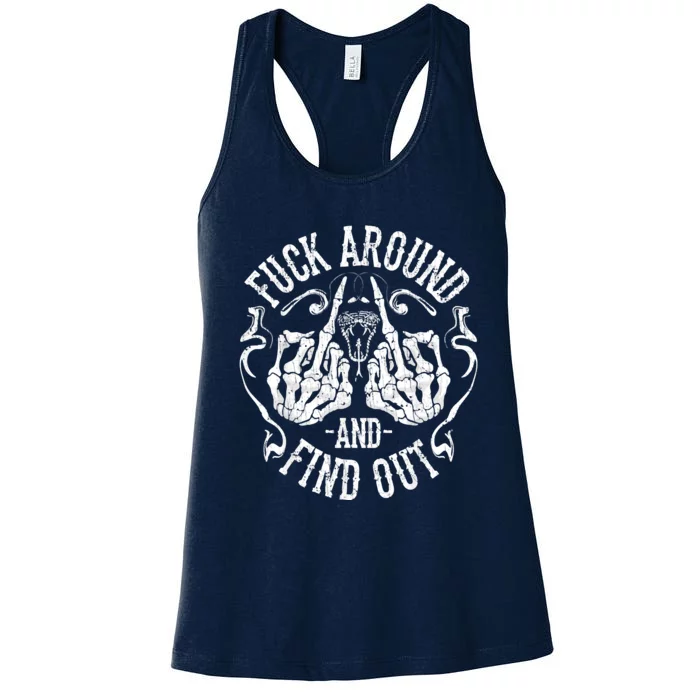 Fuck Around And Find Out Women's Racerback Tank