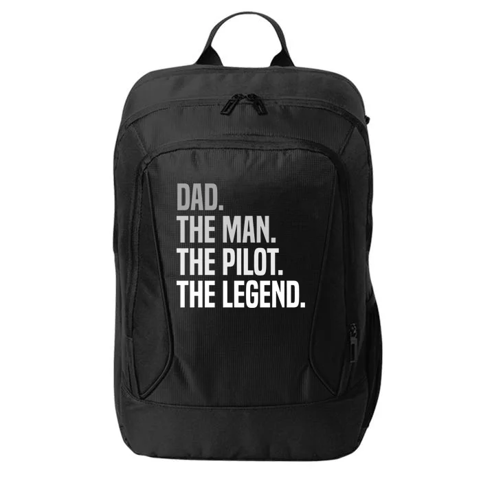 Funny Aviator Airplane Fly Aviation Aircraft Pilot Dad Funny Gift City Backpack