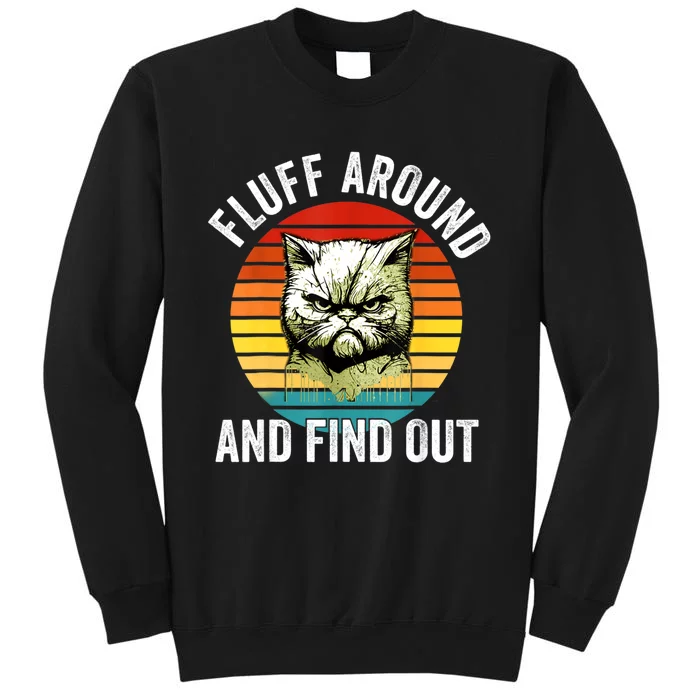 Fluff Around And Find Out Cat Lover Mom Dad Kitten Sweatshirt