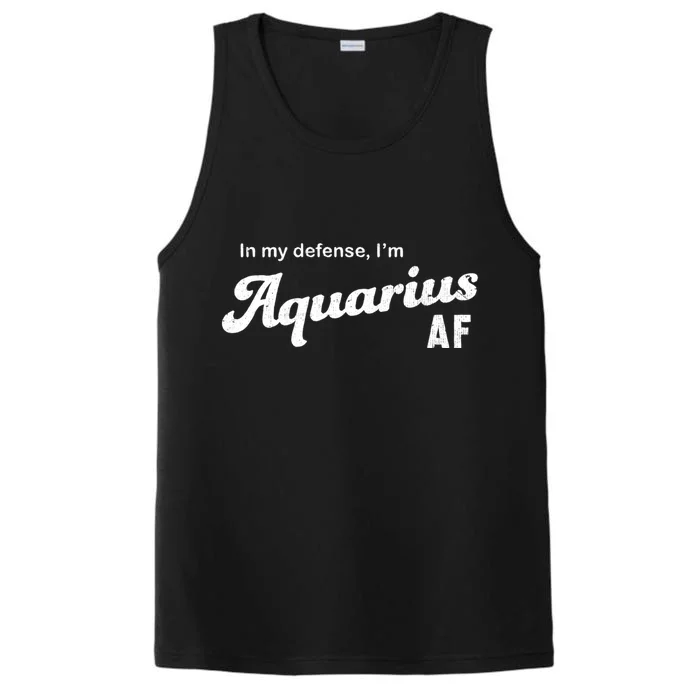 Funny Astrology Aquarius Gift Performance Tank