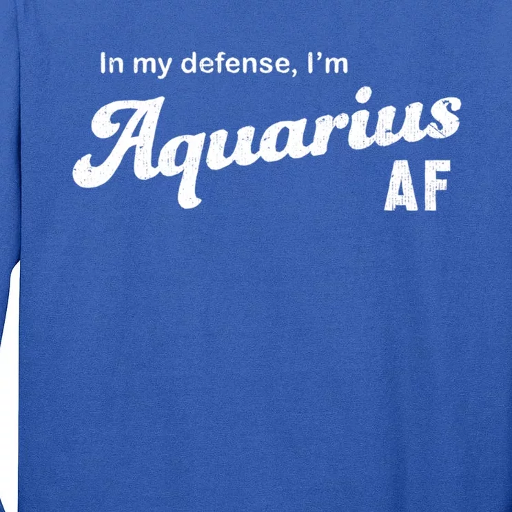 Funny Astrology Aquarius Gift Tall Long Sleeve T-Shirt