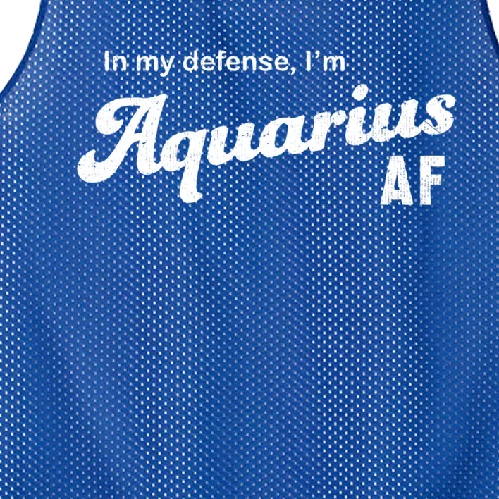 Funny Astrology Aquarius Gift Mesh Reversible Basketball Jersey Tank