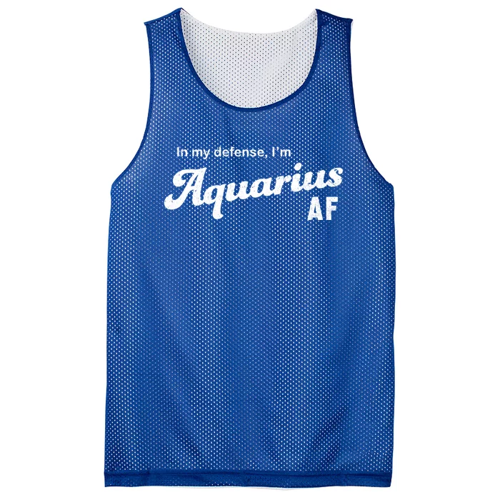 Funny Astrology Aquarius Gift Mesh Reversible Basketball Jersey Tank