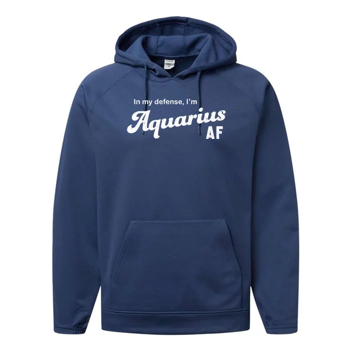 Funny Astrology Aquarius Gift Performance Fleece Hoodie