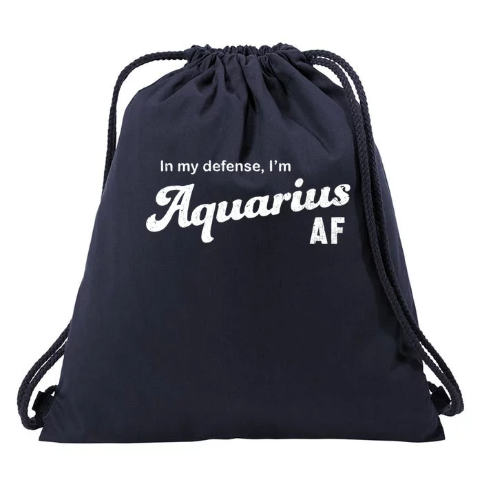 Funny Astrology Aquarius Gift Drawstring Bag