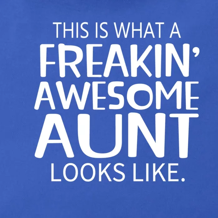 Freakin Awesome Aunt Looks Like Gift For Aunts Auntie Gift Zip Tote Bag