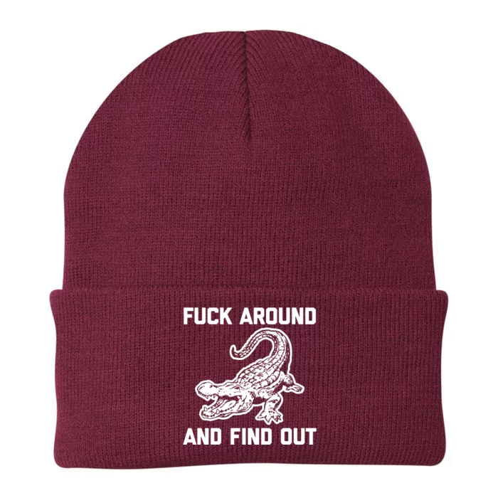 Fck Around And Find Out Knit Cap Winter Beanie