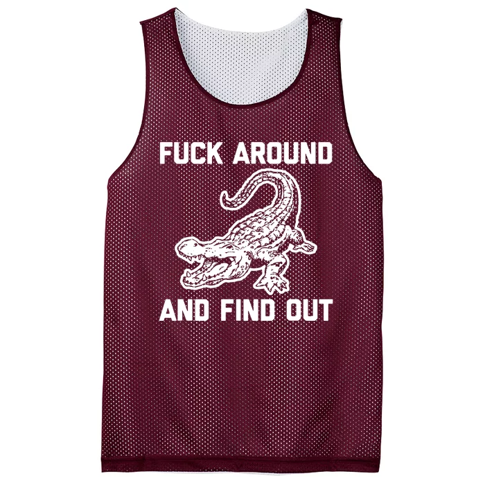 Fck Around And Find Out Mesh Reversible Basketball Jersey Tank