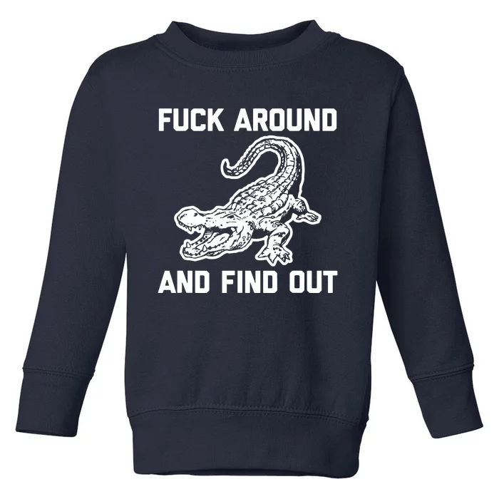 Fck Around And Find Out Toddler Sweatshirt