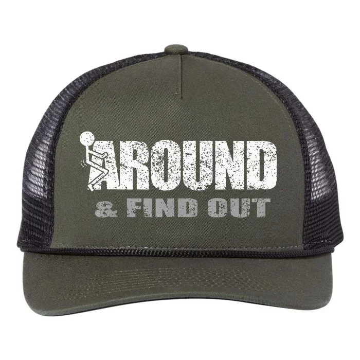 Fuck Around And Find Out Retro Rope Trucker Hat Cap