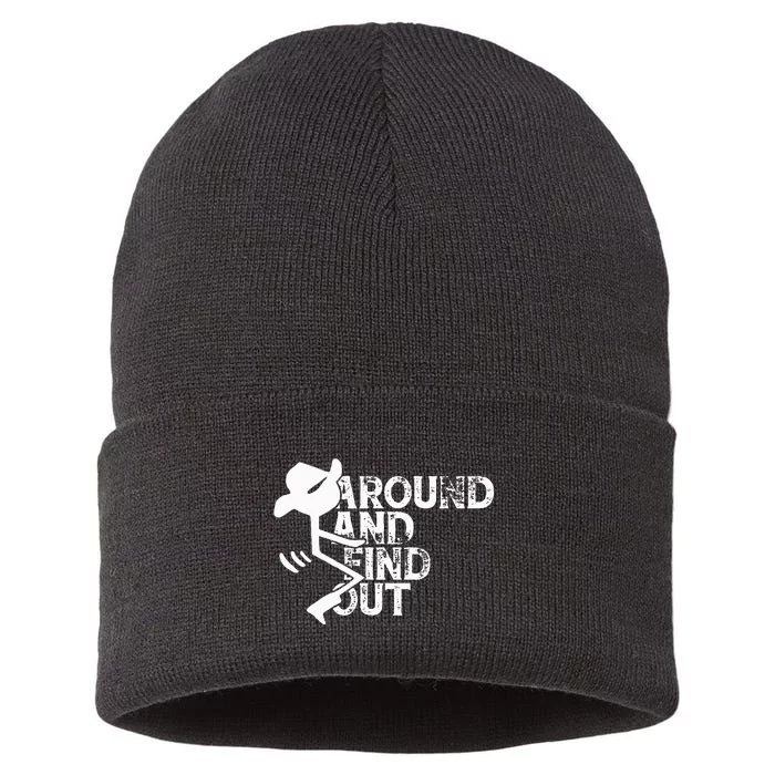 Fuck Around And Find Out Sustainable Knit Beanie