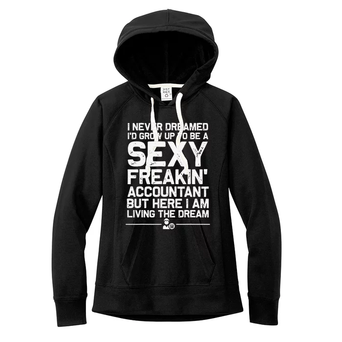 Funny Accountant Art For  CPA Accounting Bookkeeper Women's Fleece Hoodie