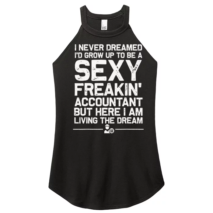 Funny Accountant Art For  CPA Accounting Bookkeeper Women’s Perfect Tri Rocker Tank