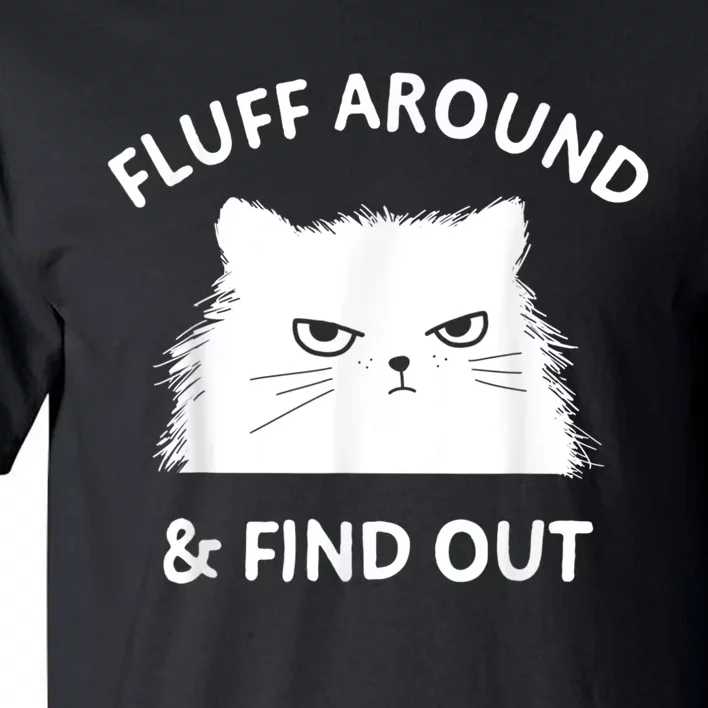 Fluff Around And Find Out Funny Cat Quote Throw Pillow for Sale