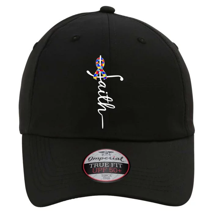 Faith Autism Awareness Month Ribbon The Original Performance Cap