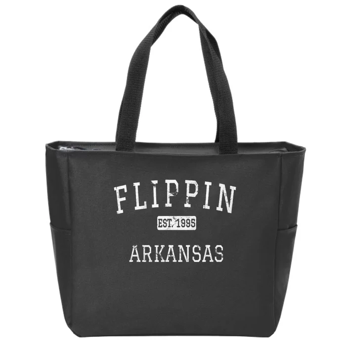 Flippin Arkansas Ar Vintage Zip Tote Bag