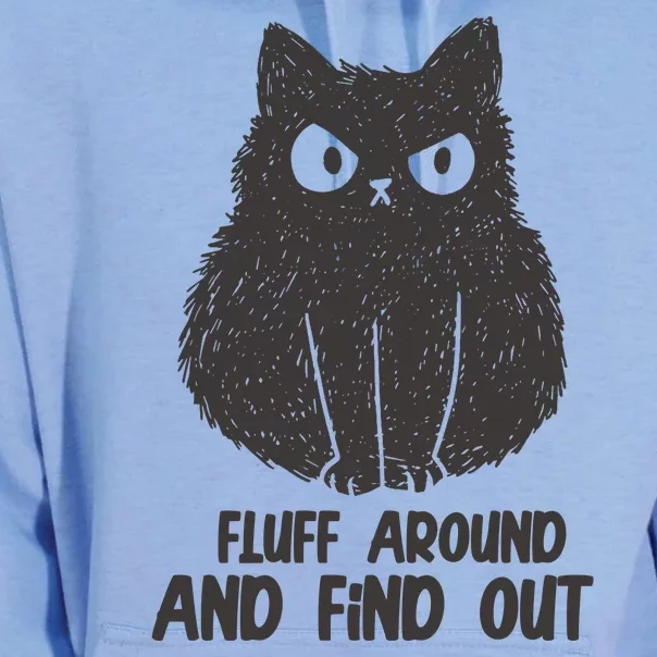 Fluff Around And Find Out Funny Cat Lover Unisex Surf Hoodie