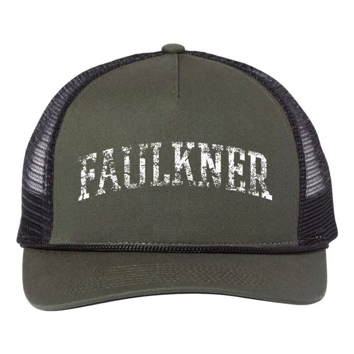 Faulkner Athletic Arch College University Alumni Retro Rope Trucker Hat Cap