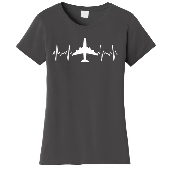 Funny Airplane Art For Men Women Pilot Aviation Airplanes Women's T-Shirt