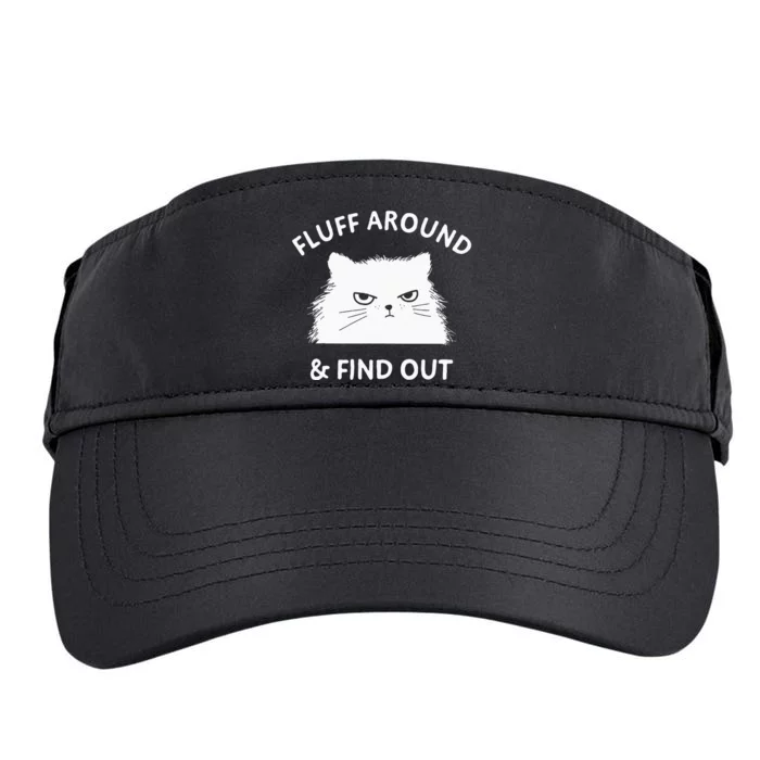 Fluff Around And Find Out Funny Cat Adult Humor Small Adult Drive Performance Visor