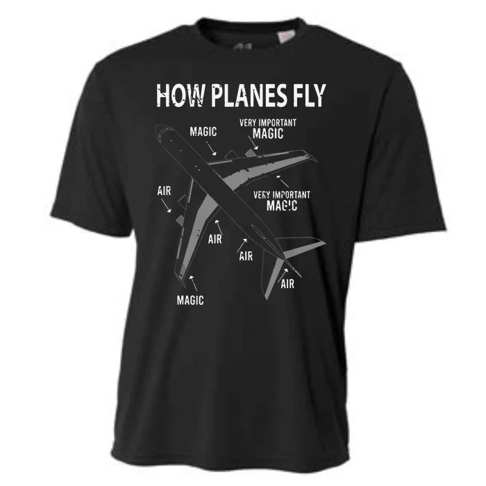 Funny Aviation Airplane Gift Pilot Cooling Performance Crew T-Shirt