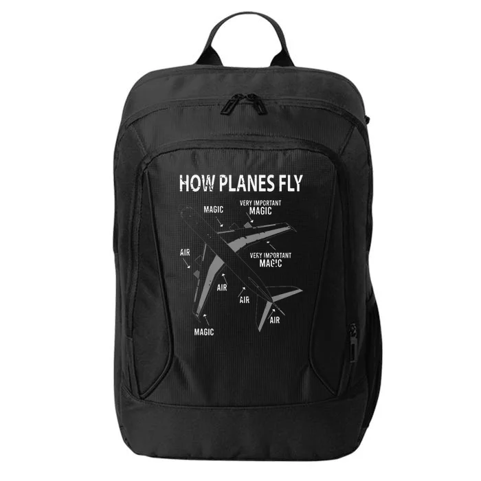 Funny Aviation Airplane Gift Pilot City Backpack