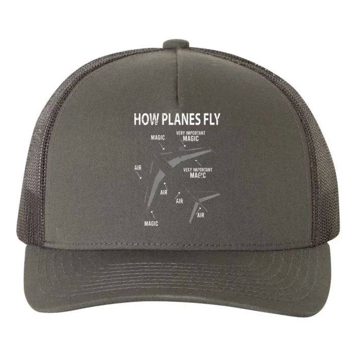 Funny Aviation Airplane Gift Pilot Yupoong Adult 5-Panel Trucker Hat