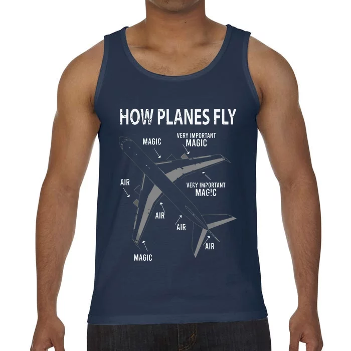 Funny Aviation Airplane Gift Pilot Comfort Colors® Tank Top