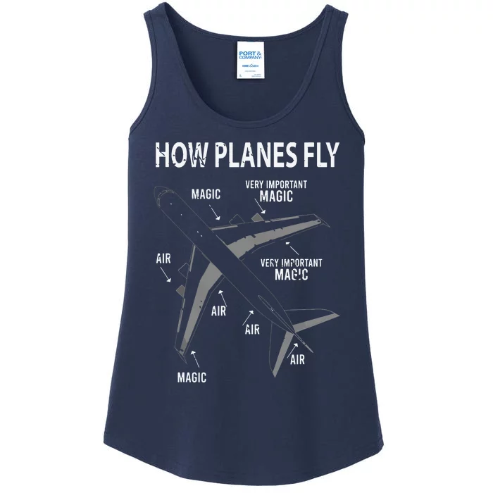 Funny Aviation Airplane Gift Pilot Ladies Essential Tank