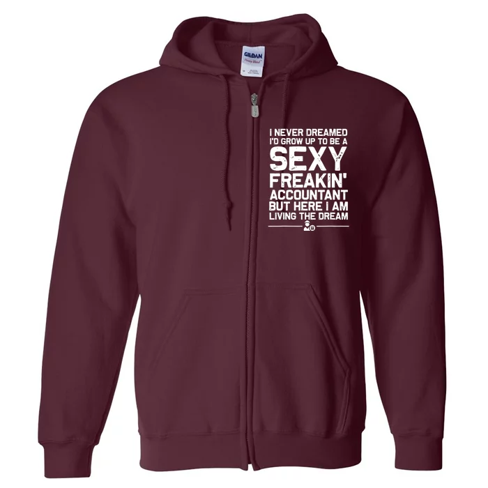 Funny Accountant Art For Men Women CPA Accounting Bookkeeper Full Zip Hoodie