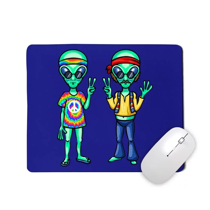 Funny Alien Alien Lover Hippie Aliens Believe In Aliens Mousepad