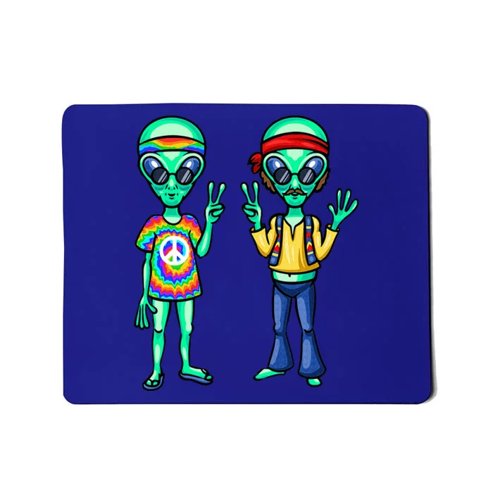 Funny Alien Alien Lover Hippie Aliens Believe In Aliens Mousepad